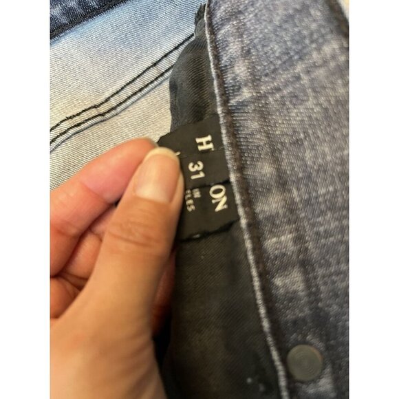 Hudson Jeans Mens Size 31x30 Blake Straight Fit Denim Cotton Blend Black Wash - Picture 7 of 7
